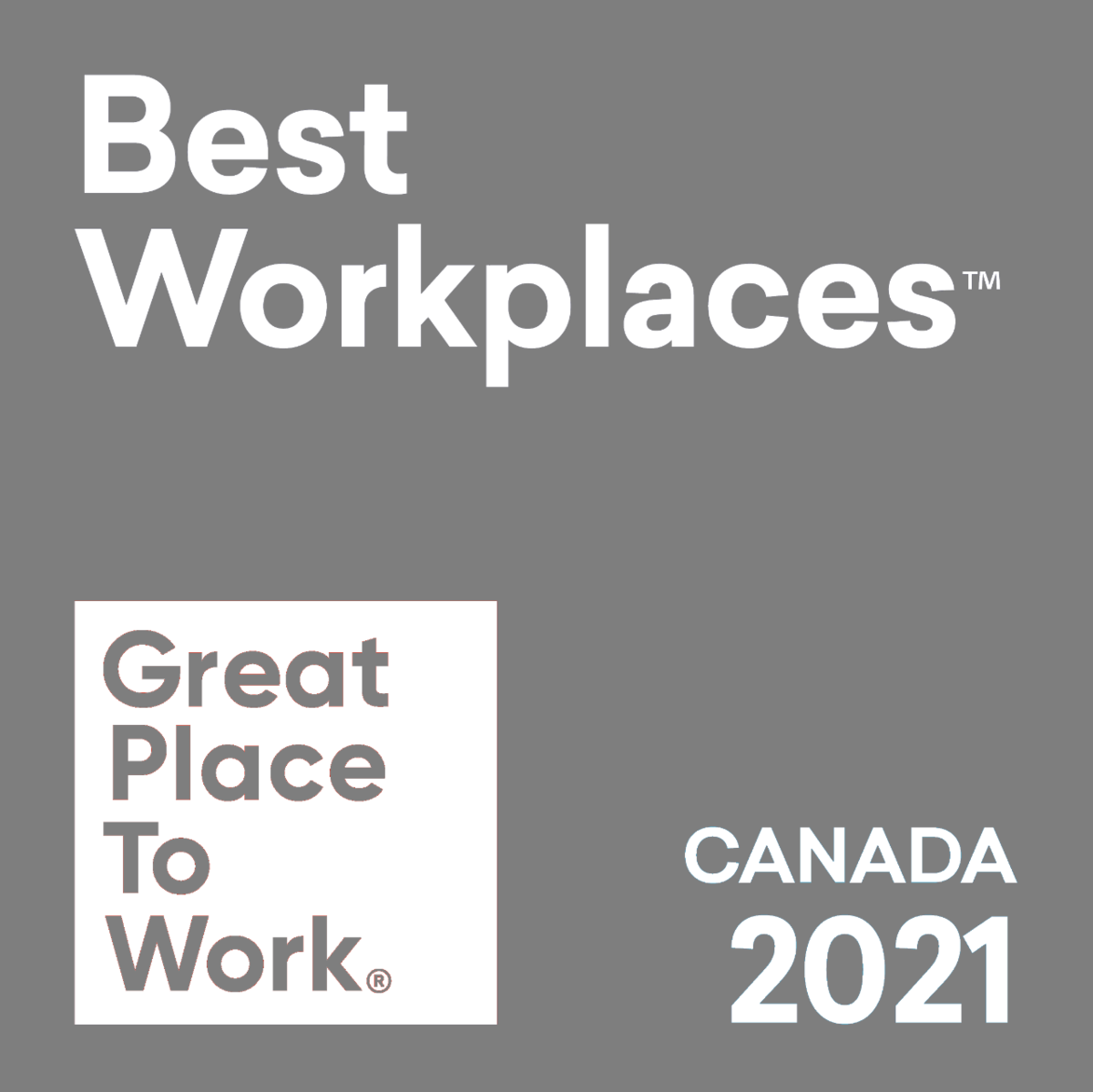 Award Logo - Great Place To Work - Best Workplaces 2021